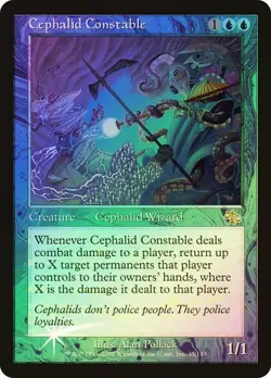 Judgment MTG FOIL Cephalid Constable Magic - Image 1