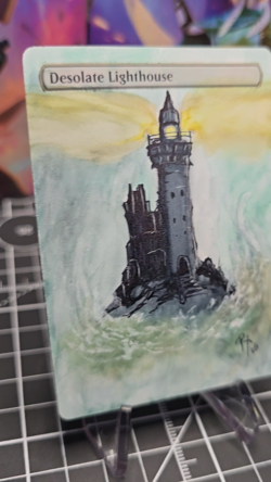 Desolate Lighthouse - Commander Magic The Gathering -*Altered Hand Painted * - Image 2