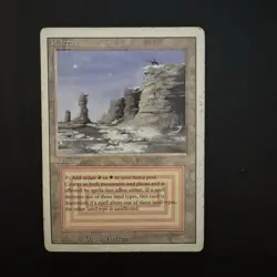 Magic The Gathering Plateau Revised Edition Land Moderately Played See Photos - Image 1