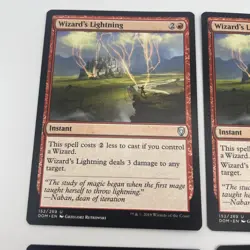 4x MTG Wizard's Lightning-Dominaria-LP - Image 2