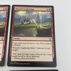 4x MTG Wizard's Lightning-Dominaria-LP - Image 3