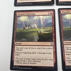 4x MTG Wizard's Lightning-Dominaria-LP - Image 4