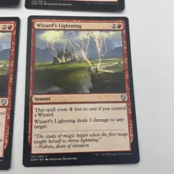 4x MTG Wizard's Lightning-Dominaria-LP - Image 5
