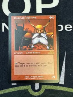 mtg dwarven warriors retro frame 30th anniversary - Image 1