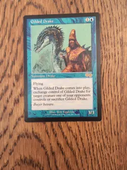 Gilded Drake Urza's Saga Magic The Gathering NM - Image 1