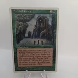 Sylvan Library MTG Core Set 4th Edition Regular HP - Image 1
