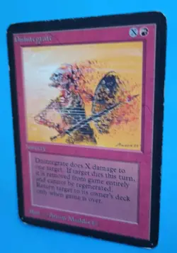 Magic the Gathering MTG ALPHA DISINTEGRATE MP C 1993 Old School Vintage Nice!! - Image 3