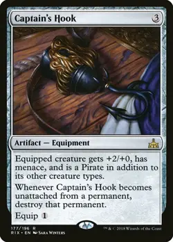 1x Captain's Hook - NM English MTG - Rivals of Ixalan - Image 1