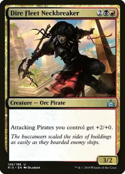 1x Dire Fleet Neckbreaker - NM English MTG - Rivals of Ixalan - Image 1