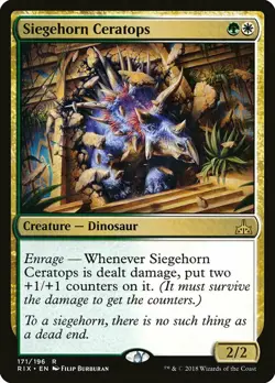 1x Siegehorn Ceratops - NM English MTG - Rivals of Ixalan - Image 1