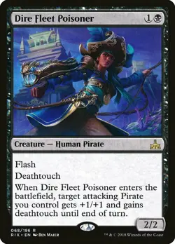 1x Dire Fleet Poisoner - NM English MTG - Rivals of Ixalan - Image 1