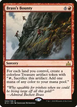 1x Brass's Bounty - NM English MTG - Rivals of Ixalan - Image 1