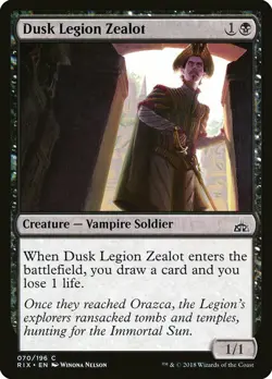 1x Dusk Legion Zealot - NM English MTG - Rivals of Ixalan - Image 1