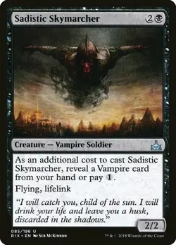 1x Sadistic Skymarcher - NM English MTG - Rivals of Ixalan - Image 1