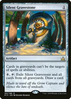 1x Silent Gravestone - NM English MTG - Rivals of Ixalan - Image 1