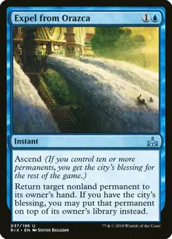 1x Expel from Orazca - NM English MTG - Rivals of Ixalan - Image 1