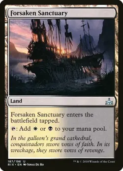 1x Forsaken Sanctuary - NM English MTG - Rivals of Ixalan - Image 1