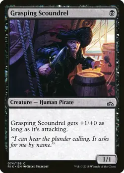 1x Grasping Scoundrel - NM English MTG - Rivals of Ixalan - Image 1