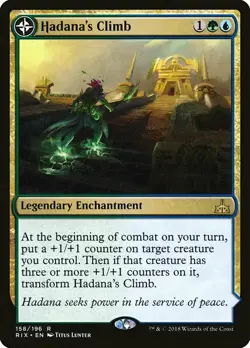 1x Hadana's Climb // Winged Temple of Orazca - NM English MTG - Rivals of Ixalan - Image 1