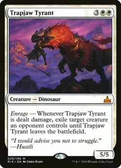 1x Trapjaw Tyrant - NM English MTG - Rivals of Ixalan - Image 1