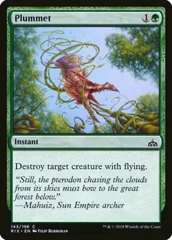 1x Plummet - NM English MTG - Rivals of Ixalan - Image 1