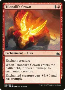 1x Tilonalli's Crown - NM English MTG - Rivals of Ixalan - Image 1
