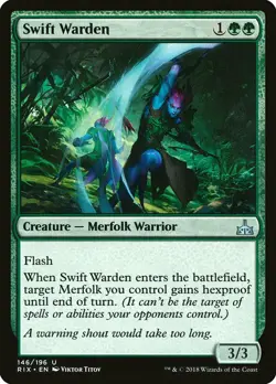 1x Swift Warden - NM English MTG - Rivals of Ixalan - Image 1