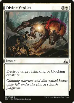 1x Divine Verdict - NM English MTG - Rivals of Ixalan - Image 1