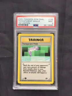 Pokemon: Gym Challenge 1st Edition Common: Transparent Walls 125/132 PSA 9 - Image 1