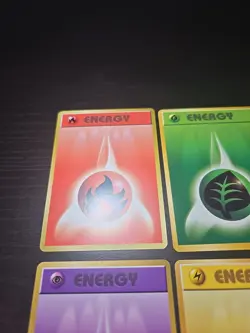 Pokemon TCG Vintage Base Japanese Complete Energy Lightning Water Psychic 1996 - Image 2