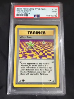 Pokemon: Gym Challenge 1st Edition Common: Warp Point 126/132 PSA 9 - Image 1