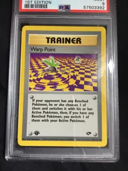 Pokemon: Gym Challenge 1st Edition Common: Warp Point 126/132 PSA 9 - Image 2