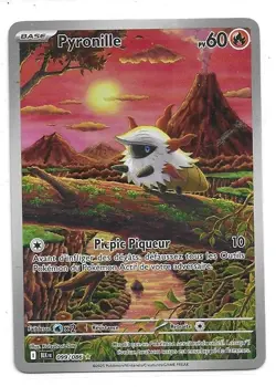 CARTE POKEMON PYRONILLE 099/086 60 PV SERIE ECARLATE ET VIOLET FOUDRE NOIRE NEUV - Image 1