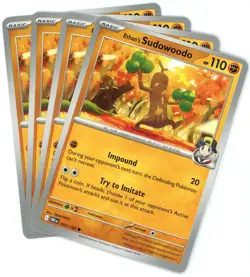 x4 Ethan's Sudowoodo - 093/182 - Destined Rivals - NM/M - Pokemon - English - Image 1