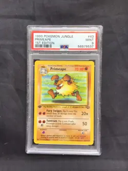 Pokemon Cards: Jungle 1st Edition Uncommon: Primeape 43/64 PSA 9 - Image 1