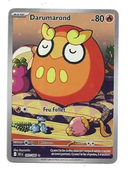 CARTE POKEMON DARUMAROND 097/086 80 PV SERIE ECARLATE ET VIOLET FOUDRE NOIRE NEU - Image 1