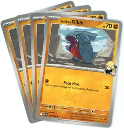 x4 Cynthia's Gible - 102/182 - Destined Rivals - NM/M - Pokemon - English - Image 1