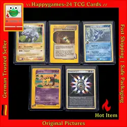 5x Pokemon Karten 1x Reverse Vintage Sammlung gemischt div. Set TCG non Holo #29 - Image 1