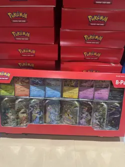 Pokemon TCG Prismatic Evolutions Costco Mini Tins 8 Pack - New & Sealed ✅ - Image 1