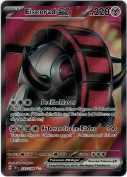 Pokemon Eisenrad ex Full Art Karmesin&Purpur SVI 233/198 Near Mint Deutsch - Image 1
