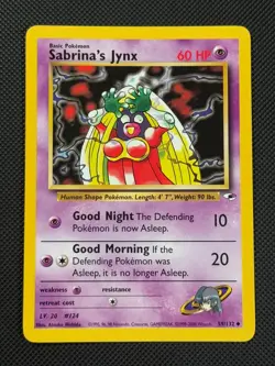 Sabrina's Jynx 59/132 REGULAR Pokemon Card WOTC Gym Heroes Uncommon - Image 1