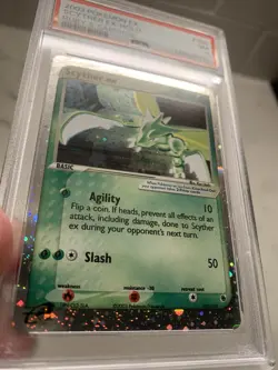 2003 Pokemon EX Scyther Holo Ruby & Sapphire 102/109 PSA 7 NM Vintage - Image 3