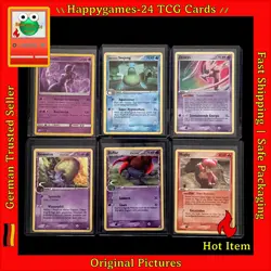 6x Pokemon Karten 1x Holo Sammlung teilw. Vintage gemischt TCG non Holo #28 - Image 1