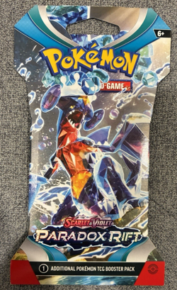 Pokemon TCG: Paradox Rift Sleeved Booster Pack - New - Garchomp Art Variant - Image 1