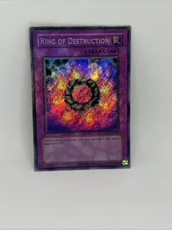 Yu-Gi-Oh! TCG Retro Pack 2 Secret Rare RP02-EN066 Ring of Destruction Near Mint - Image 1