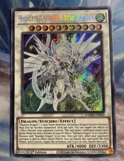 YUGIOH - Shooting Majestic Star Dragon 1st Edition DAMA-EN039 Secret Rare - MINT - Image 1