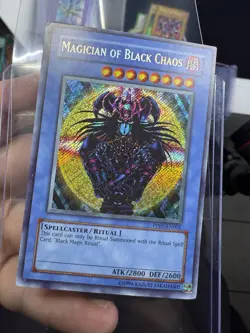 Yugioh Magician Of Black Chaos PP01-EN001 Secret Rare Played - Image 1