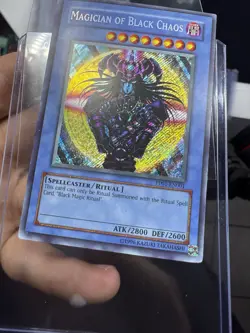 Yugioh Magician Of Black Chaos PP01-EN001 Secret Rare Played - Image 3