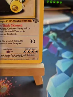 Pokemon TCG Snorlax Jungle Card 27/64 1st Edition Rare Non Holo LP! - Image 4