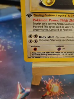 Pokemon TCG Snorlax Jungle Card 27/64 1st Edition Rare Non Holo LP! - Image 5